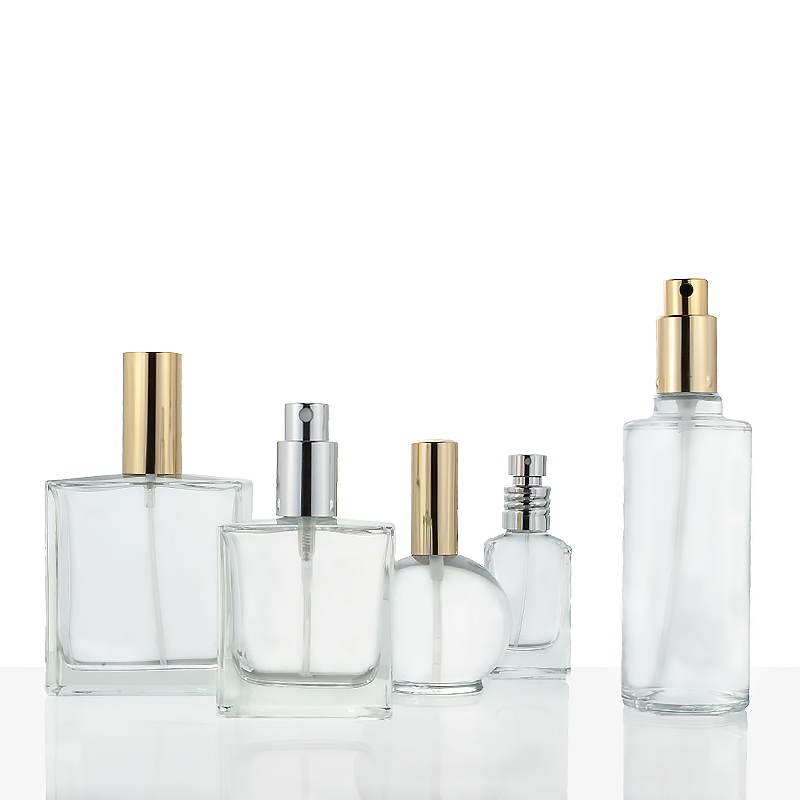 fournisseur flacon transparent parfumerie rechargeable
