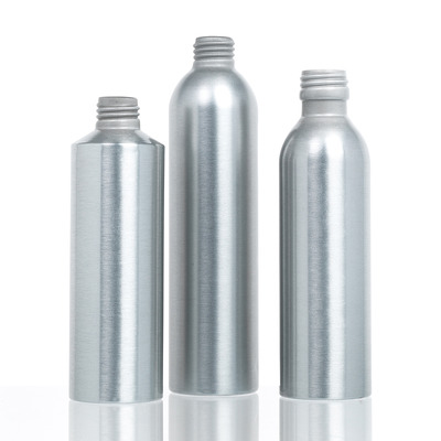 FLACONS ALU bague à vis à rebord / inviolable